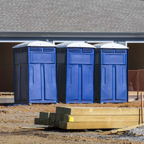 how can i report damages or issues with the portable restrooms during my rental period in Bullard